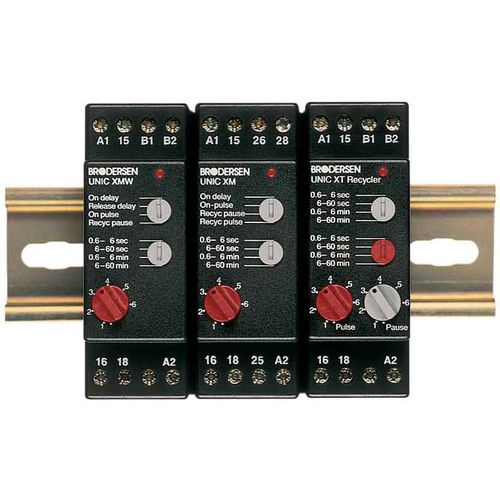 Temporisateur électronique - X-Timers - Brodersen Systems - multifonction / sur rail DIN / à usage général