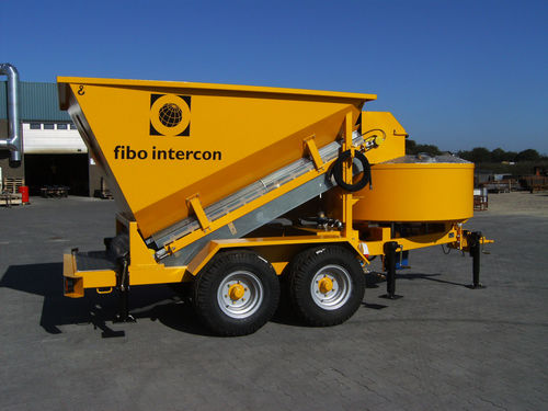 Centrale à béton mobile - bogie  B1200 - fibo intercon - compacte