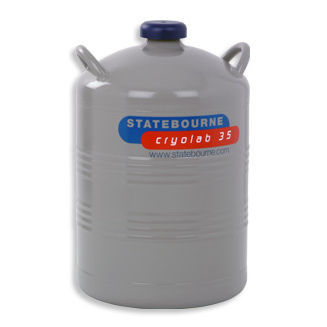 Dewar de laboratoire - Cryolab 35 - Statebourne Cryogenics Ltd. - pour azote liquide / de stockage / aluminium