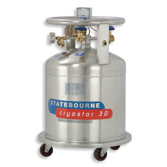 Dewar de laboratoire - Cryostor 30 - Statebourne Cryogenics Ltd. - pour azote liquide / de stockage / en acier inoxydable