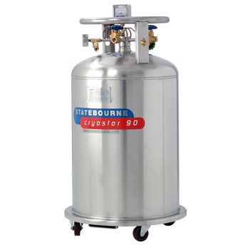 Dewar de laboratoire - Cryostor 90 - Statebourne Cryogenics Ltd. - pour azote liquide / de stockage / en acier inoxydable