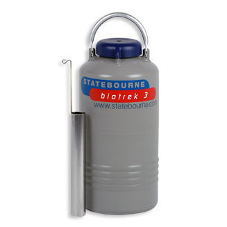 Dewar pour échantillons - Biotrek 3 - Statebourne Cryogenics Ltd. - pour azote liquide / de stockage / aluminium