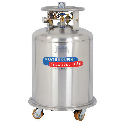 Dewar de laboratoire - Cryostor 120 - Statebourne Cryogenics Ltd. - pour azote liquide / de stockage / en acier inoxydable