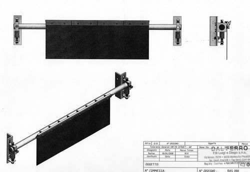 Racleur secondaire de bande transporteuse - "D" Verticale - DFG RASCHIATORI - Dal Ferro Luigi