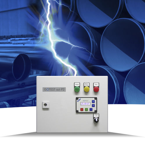 Détecteur de porosité pour revêtement de tubes - ISOTEST act P2 - ELMED Dr. Ing. Mense GmbH - à brosse / de haute tension / en ligne