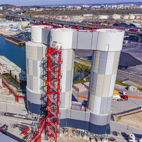 Silo à fond conique - EUROMECC - de ciment / galvanisé / pour applications marines