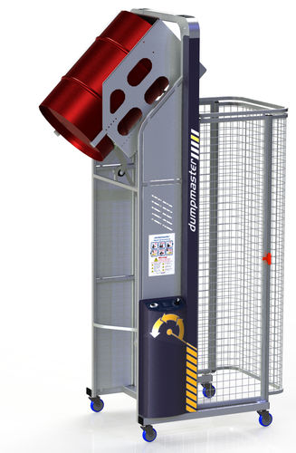 Basculeur mécanique - max. 200 l, max. 1 500 mm | Dumpmaster® - Simpro Handling Equipment - de palettes / pour élévateur