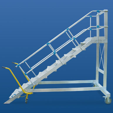 Escabeau à roues - 10103 series - European Special Ladders, S.A. (ESLA) - portable / fixe / en aluminium