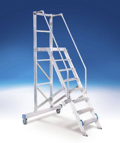 Escabeau roulant - 10102 series - European Special Ladders, S.A. (ESLA) - à roues / portable / fixe