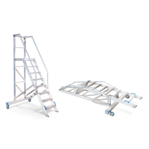 Escabeau roulant - 10105 series - European Special Ladders, S.A. (ESLA) - à roues / fixe / en aluminium