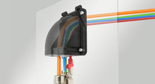 Plaque d'entrée de câble IP65 - KEL-FW series - icotek GmbH & Co. KG - IP64 / coudé à 90° / IP55