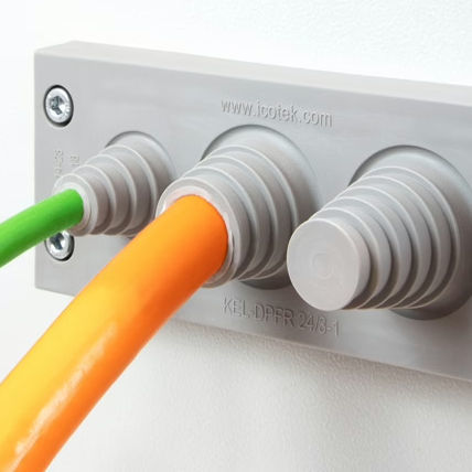 Plaque d'entrée de câble IP54 - KEL-DPFR series - icotek GmbH & Co. KG - IP65 / IP66 / IP64