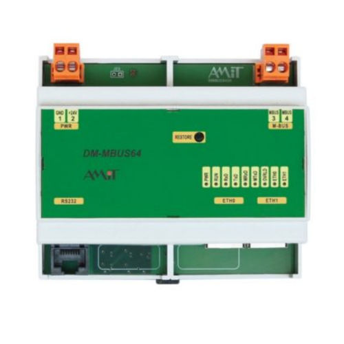 Convertisseur de protocole - DM-MBUS64 - AMiT, spol. s r.o. - Ethernet / RS232 / M-Bus