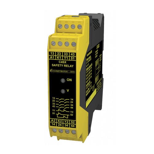 Module d'extension de sécurité - C4SX - COMITRONIC - BTI - sur rail DIN / format compact