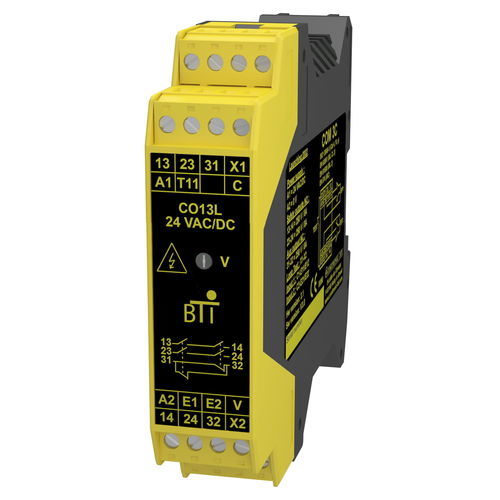 Relais de sécurité d'arrêt d'urgence - CO13L - COMITRONIC - BTI - SIL / double canal / mono-canal