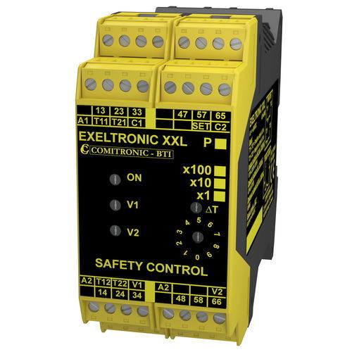Relais de sécurité d'arrêt d'urgence - EXELTRONIC XXL - COMITRONIC - BTI - 3NO / 2NO / 1NF
