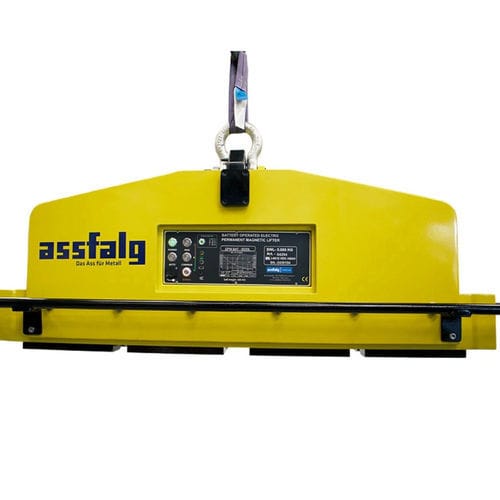 Aimant de levage électro-permanent à commutation électrique - EPMB Lang series - Assfalg GmbH - pour tôle / pour grue / à batterie