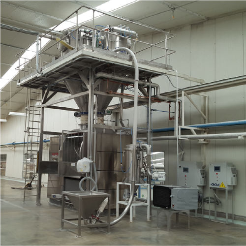 Système de transport pneumatique continu - OGA SISTEMVAC - d'alimentation / pour matériau de construction / pour matières plastiques