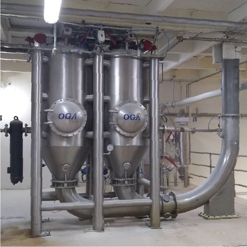 Système de transport pneumatique continu - OGA SISTEMVAC - en phase dense / pour poudre / pour matériau en vrac