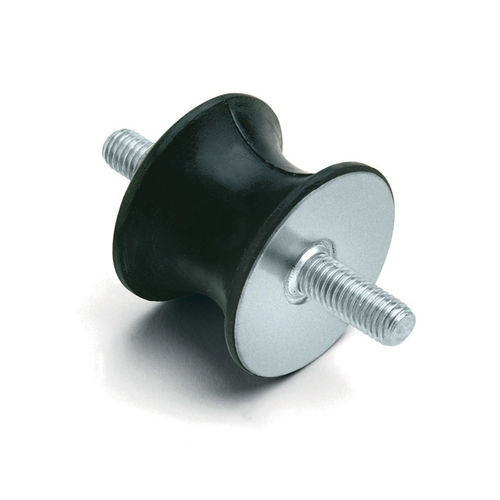 Support antivibratoire rond - MS series - GeTech - métallique / en élastomère / fileté