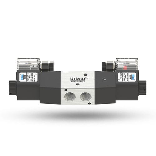 Distributeur pneumatique à tiroir - DCC series - UFLOW AUTOMATION - actionné pneumatiquement / 3/2 / compact