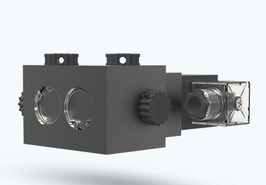 Électrovanne à commande assistée - DCP-1G23T070 - UFLOW AUTOMATION - 5 voies / air / résistante aux flammes