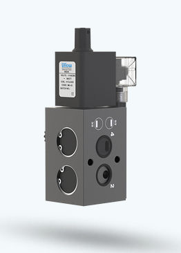 Distributeur pneumatique à clapet - DCP-1RJ23T070 - UFLOW AUTOMATION - à commande assistée / 3/2 / 5/2 voies