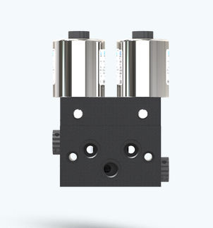 Distributeur pneumatique à clapet - DCP-1H23P060 - UFLOW AUTOMATION - à commande assistée / 5/2 voies / en aluminium