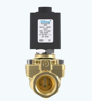 Électrovanne à commande assistée - PBU series - UFLOW AUTOMATION - 2 voies / NF / NO