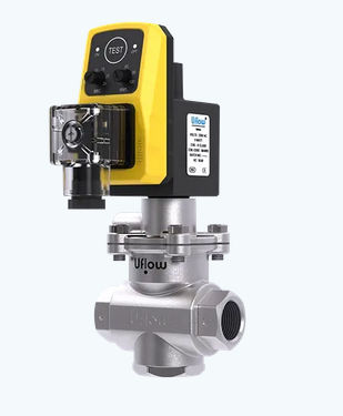 Électrovanne à commande assistée - AP2E125 - UFLOW AUTOMATION - 2 voies / NF / pour eau