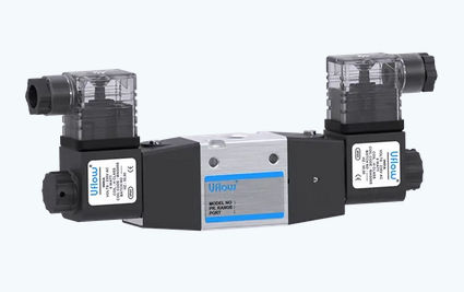 Distributeur pneumatique à tiroir - DCS-C series - UFLOW AUTOMATION - actionné pneumatiquement / 3/2 / en aluminium