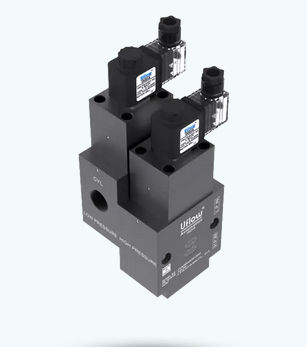 Électrovanne à commande assistée - DCP series - UFLOW AUTOMATION - 3/2 / normalement fermée / air