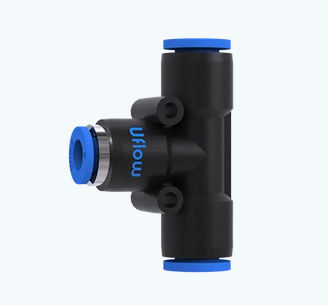 Raccord pneumatique - V026040406 - UFLOW AUTOMATION - push-in / en T / en plastique