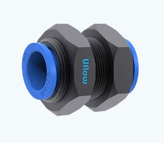 Raccord pneumatique - VO-29 - UFLOW AUTOMATION - fileté / en plastique / compact