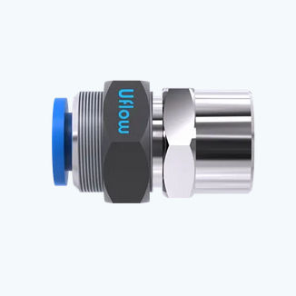 Raccord pneumatique - VO-3106G ;VO-3108G - UFLOW AUTOMATION - fileté / en métal / mâle
