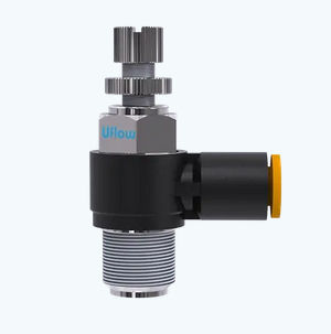 Raccord pneumatique - VF series - UFLOW AUTOMATION - fileté / coudé / en laiton