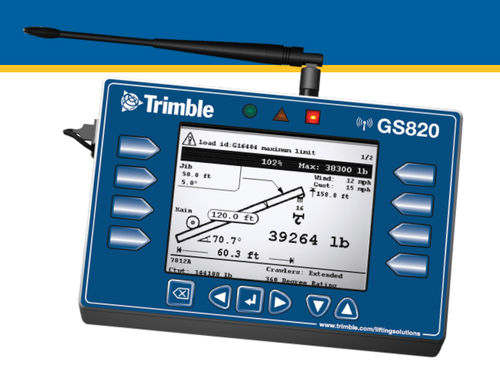 Indicateur de charge - GS820 - Trimble - à LED / pour montage sur panneau / pour grues