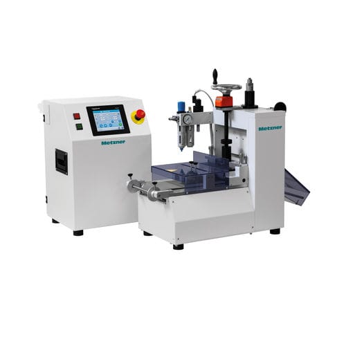 Machine de découpe à couteau - ST-OB Series - Metzner Maschinenbau GmbH - pour textiles / pour film en plastique / de tubes