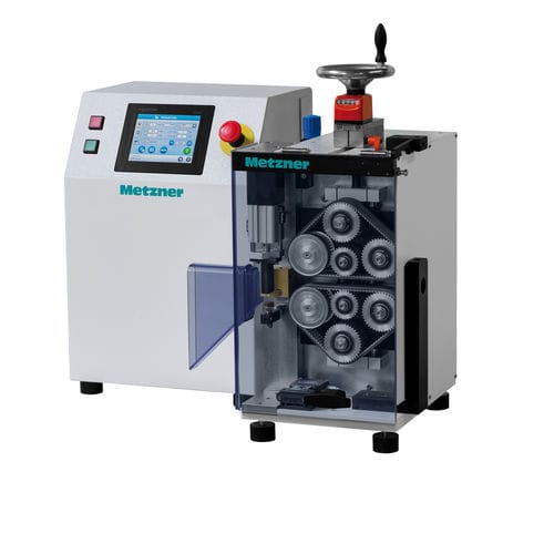 Machine de découpe à couteau - KL-BV - Metzner Maschinenbau GmbH - pour matières plastiques / pour film en plastique / de tuyau flexible