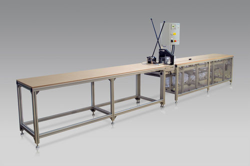 Machine de découpe à couteau - Metzner Maschinenbau GmbH - pour rail DIN / contrôlée par PLC / rotative