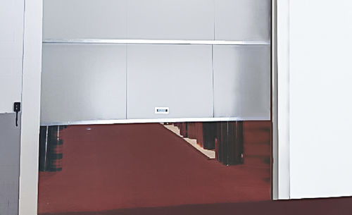 Porte coulissante - PUERTAS FERROFLEX SL - à empilement / en acier galvanisé / pour l'intérieur