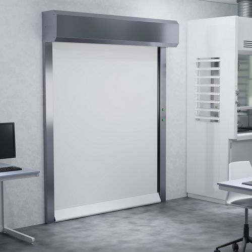 Porte à enroulement - MANUSA - classe 5 / pour l'intérieur / pour salle blanche