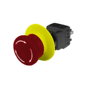 Bouton poussoir à tête champignon - 41 series - Werner Electric GmbH - d'arrêt d'urgence / rond / électromécanique
