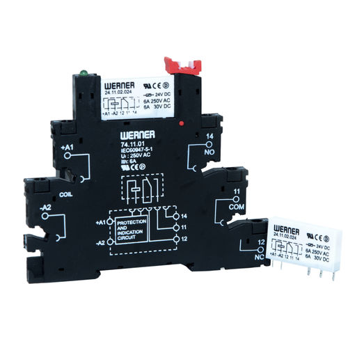 Relais électromécanique DC - 24 series - Werner Electric GmbH - AC / 1NO / 1NO/NF