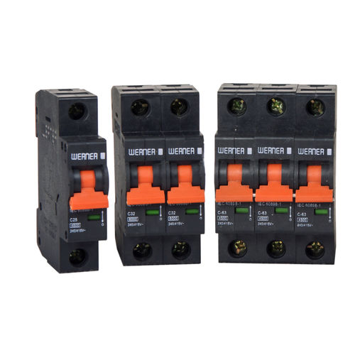 Disjoncteur miniature - 50 Series - Werner Electric GmbH - magnéto-thermique / pour surcharge / 3 pôles