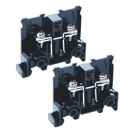 Bloc de jonction sur rail-DIN - Werner Electric GmbH - à connexion à vis / à ressort / unipolaire