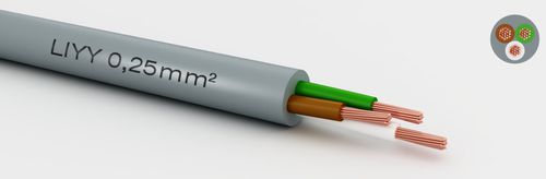 Câble électrique d'alimentation - 601250211 - MediKabel GmbH - DIN / isolé / multibrin