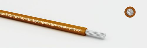 Fil monoconducteur en cuivre - 174050 - MediKabel GmbH - en PVC / UL / CSA
