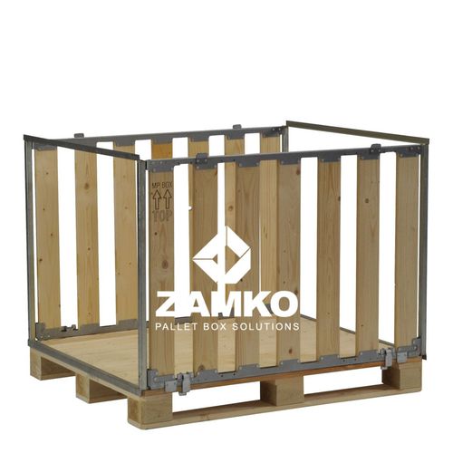 Caisse-palette en bois - MPB.b80.W2 - ZAMKO - de stockage / de transport / pliable