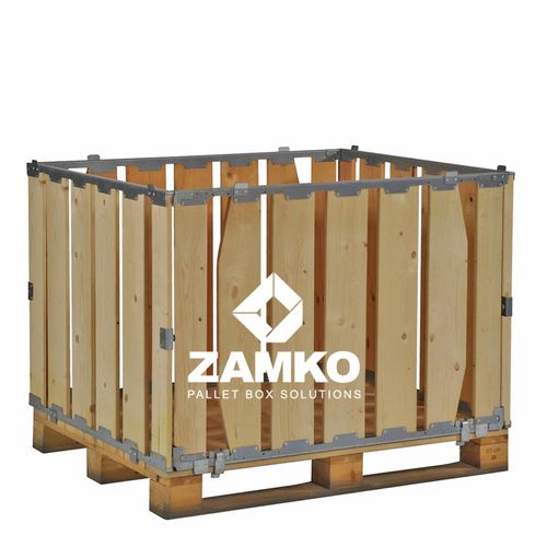 Caisse-palette en bois - MPB.b80.P - ZAMKO - de stockage / pour petites pièces / normalisée